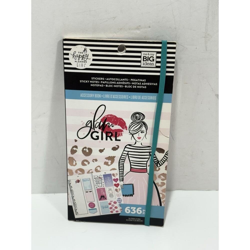 MAMBI The Happy‎ Planner GLAM GIRL Accessory Book - 636 Pieces NEW Read Descript